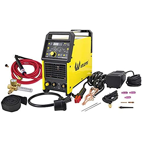 Weldpro Digital TIG 200GD AC DC 200 Amp Tig/Stick Welder with Pulse CK 17 Worldwide Superflex Torch 3 Year Warranty Dual Voltage 220V/110V welding machine